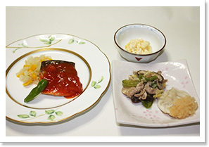 腎臓病食・糖尿病食の盛り付け